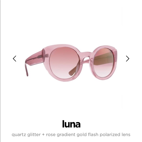 DIFF eyewear Luna sunglasses rose quartz glitter - Picture 3 of 5